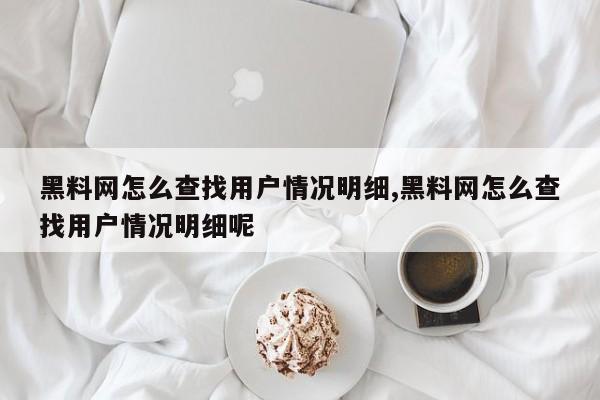 黑料网怎么查找用户情况明细,黑料网怎么查找用户情况明细呢